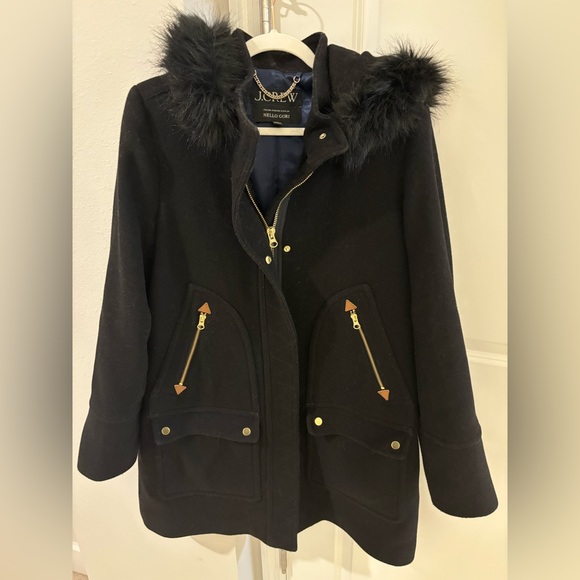 J.Crew Chateau Parka Black 14T - Picture 4 of 6